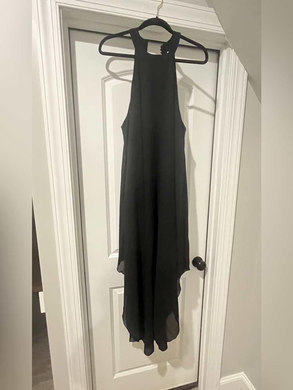 Women’s Black Halter High-Low Dress